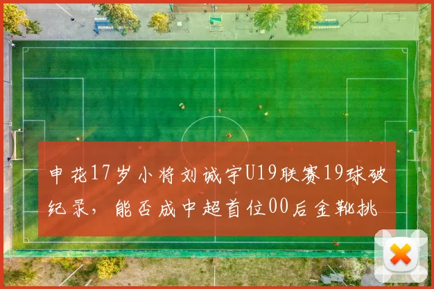 申花17岁小将刘诚宇U19联赛19球破纪录，能否成中超首位00后金靴挑战者？